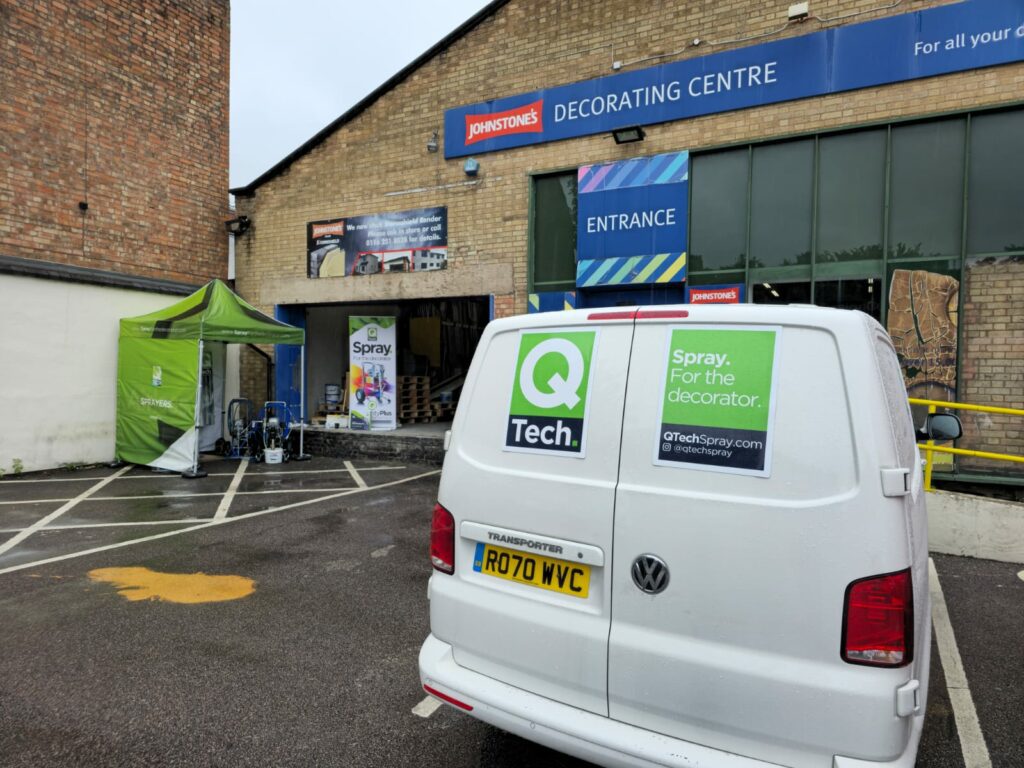 QTech take on 'Spray Week' with selected Johnstone's Decorating Centre's.