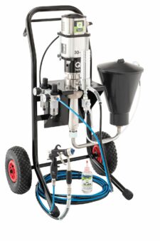 Qamsin Pneumatic Air-Assisted Airless Paint Sprayer | Cart + Gravity Feed